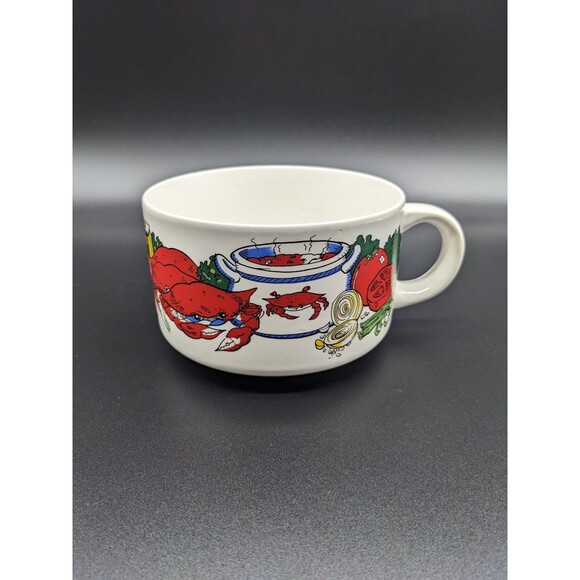 Chesapeake Bay Maryland Crab Soup Recipe Mug/Cup/Bowl TRAUB EUC - Picture 2 of 6